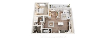 A7 Floorplan at Avela Luxury Apartments, Henderson