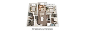 B1 Floorplan at Avela Luxury Apartments, Henderson, Nevada