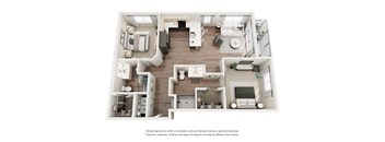 B2 Floorplan at Avela Luxury Apartments, Nevada, 89011