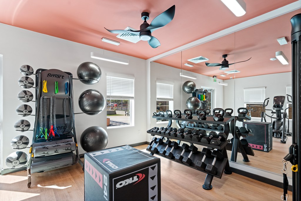 Fully equipped fitness center