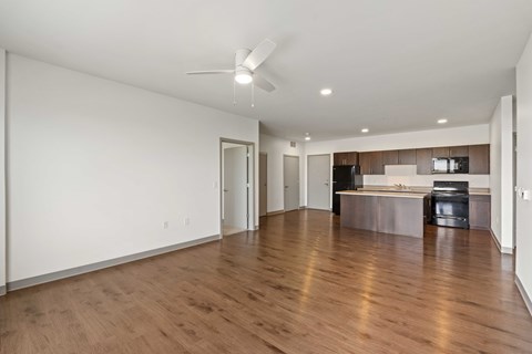 Living Area at The Wildwood at Main in Sun Prairie, WI.