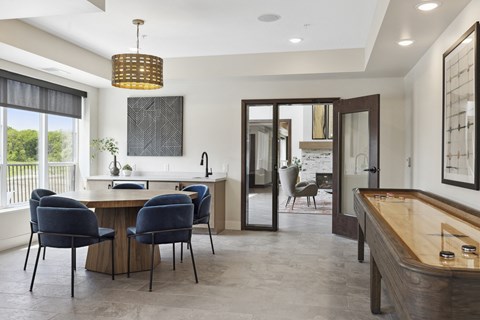 The game room at Terra Residences in Maple Grove, MN.