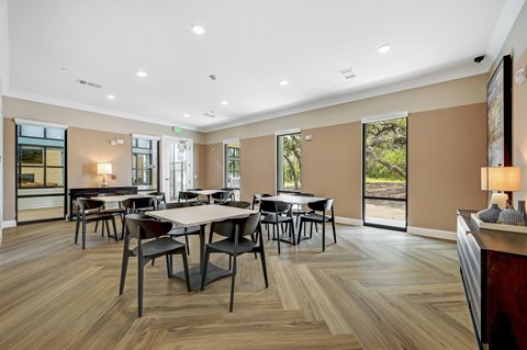 The Multi-Purpose Room at Bluff View at Frederick Creek in Boerne, Texas.