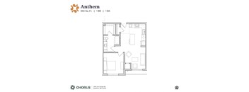a floor plan of the apartment