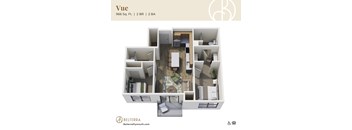 Vue 3D floor plan at Belterra Apartments in Plymouth, MN