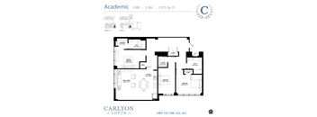 Floor Plan at Carlton Lofts in Clouqet, MN.