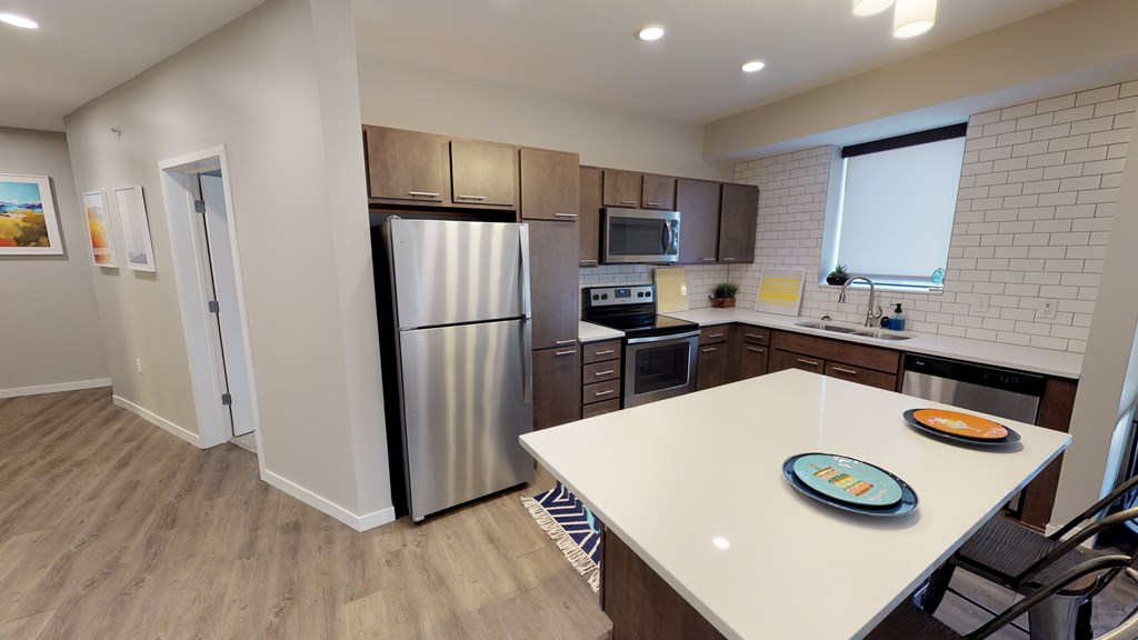 Large kitchen island