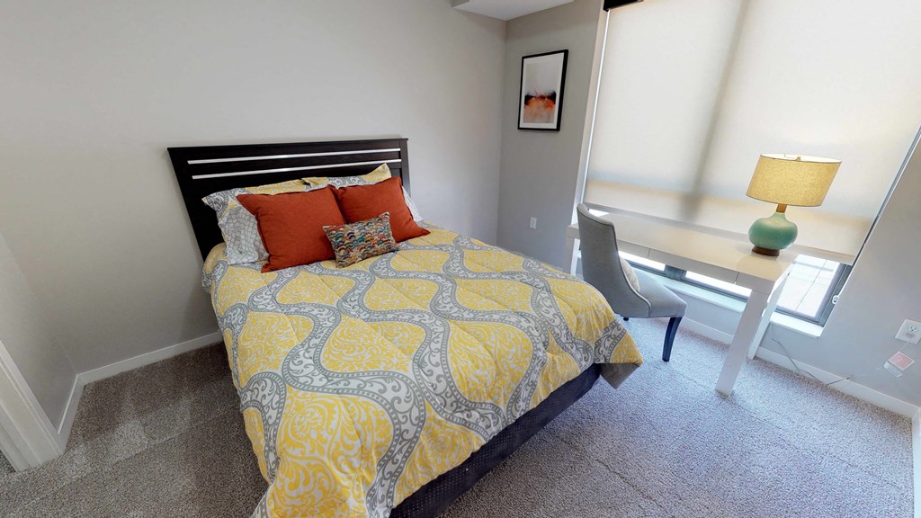 Timber floor plan bedroom