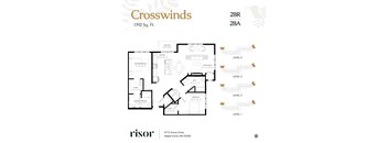 A floor plan at Risor of Maple Grove.
