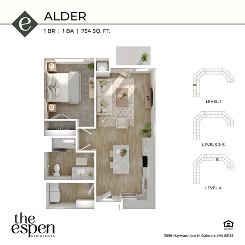 The Espen_Alder_3d floor plan