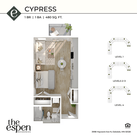 The Espen_Crypress_3d floor plan