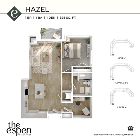The Espen_Hazel_3d floor plan