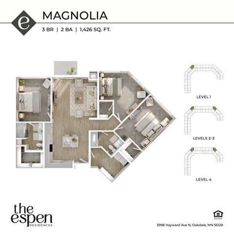The Espen_Magnolia_3d floor plan