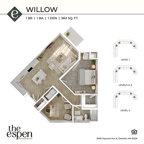The Espen_Willow_3d floor plan