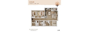Cove 3D Floor Plan at Everstone in Phoenix, AZ