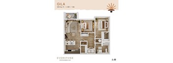 Gila 3D Floor Plan at Everstone in Phoenix, AZ