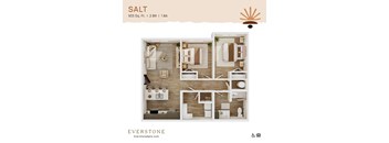 Salt 3D Floor Plan at Everstone in Phoenix, AZ