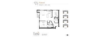 Floor Plan at Lexi Apartments in Blaine, MN.
