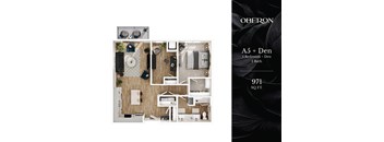 The A5 Floor Plan at Oberon Apartments in Maplewood, MN.
