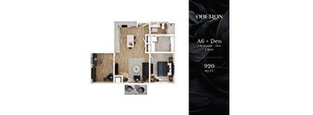 The A6 Floor Plan at Oberon Apartments in Maplewood, MN.