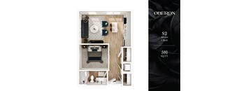 The S2 Floor Plan at Oberon Apartments in Maplewood, MN.