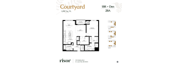 An apartment floor plan at Risor of St. Louis Park.