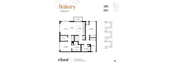 An apartment floor plan at Risor of St. Louis Park.