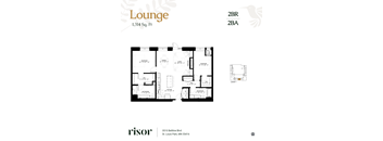 An apartment floor plan at Risor of St. Louis Park.