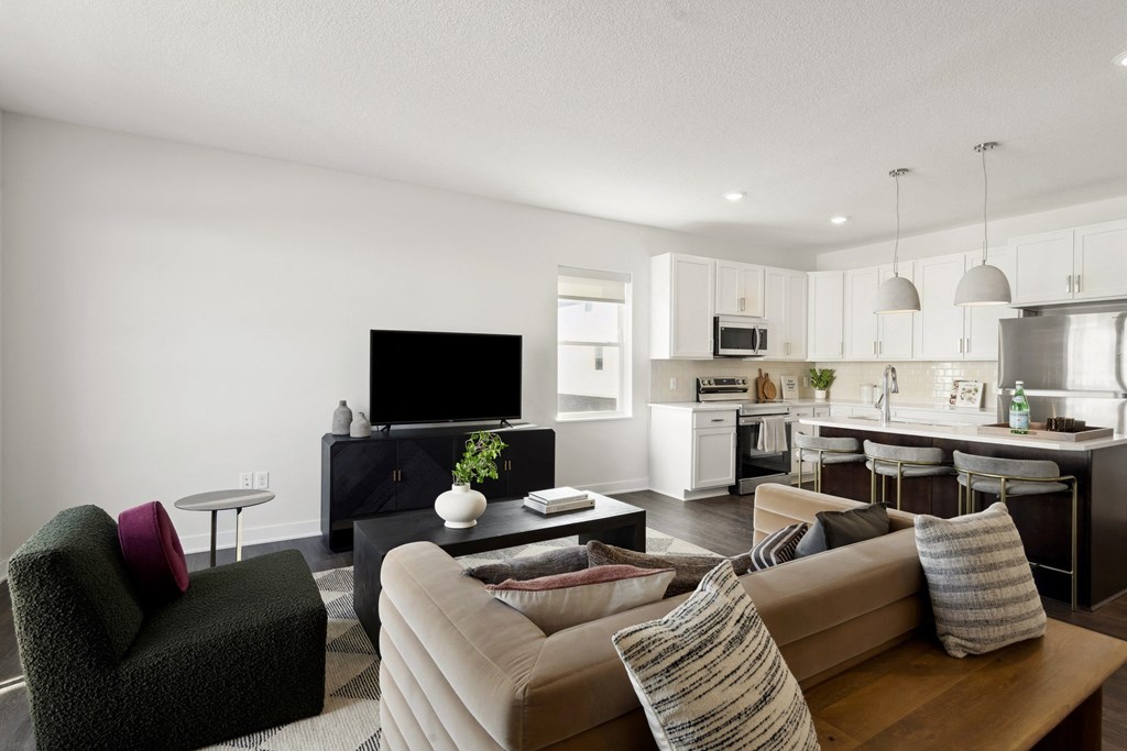 The Espen Townhomes_Living Room and Kitchen