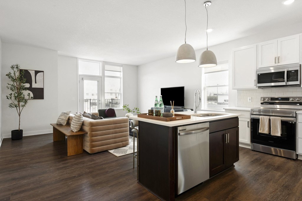 The Espen Townhomes_Kitchen and Living Room