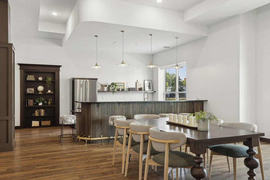 Community room at Rowe