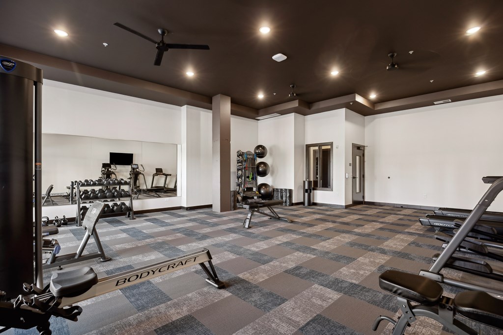 Fully equipped fitness center