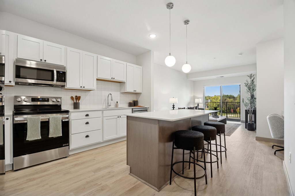 Model apartment at Rowe