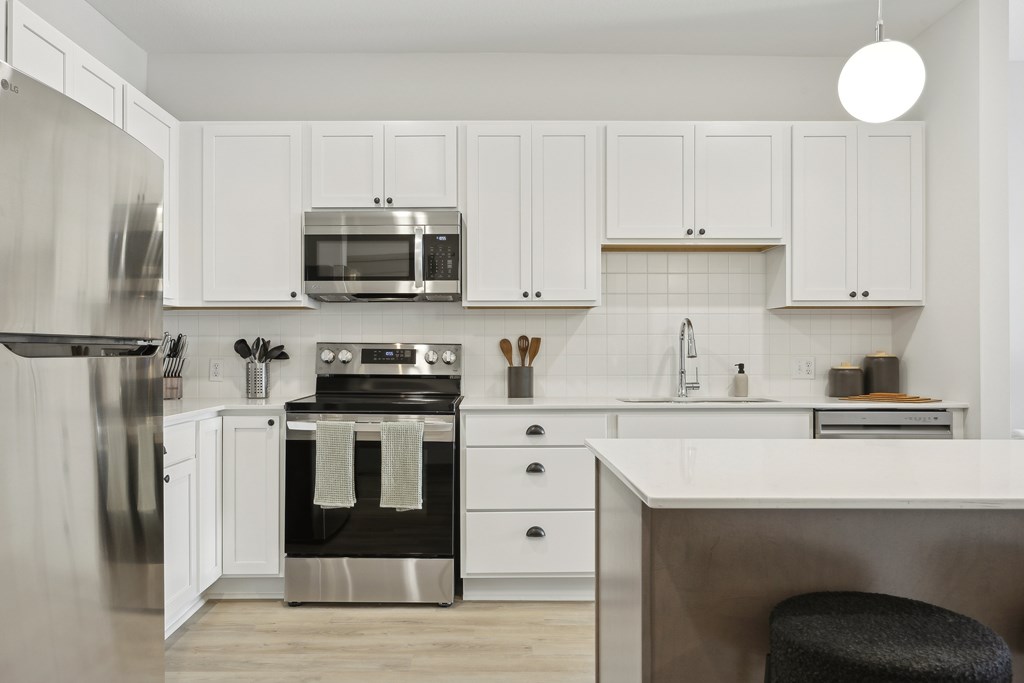 Model apartment kitchen