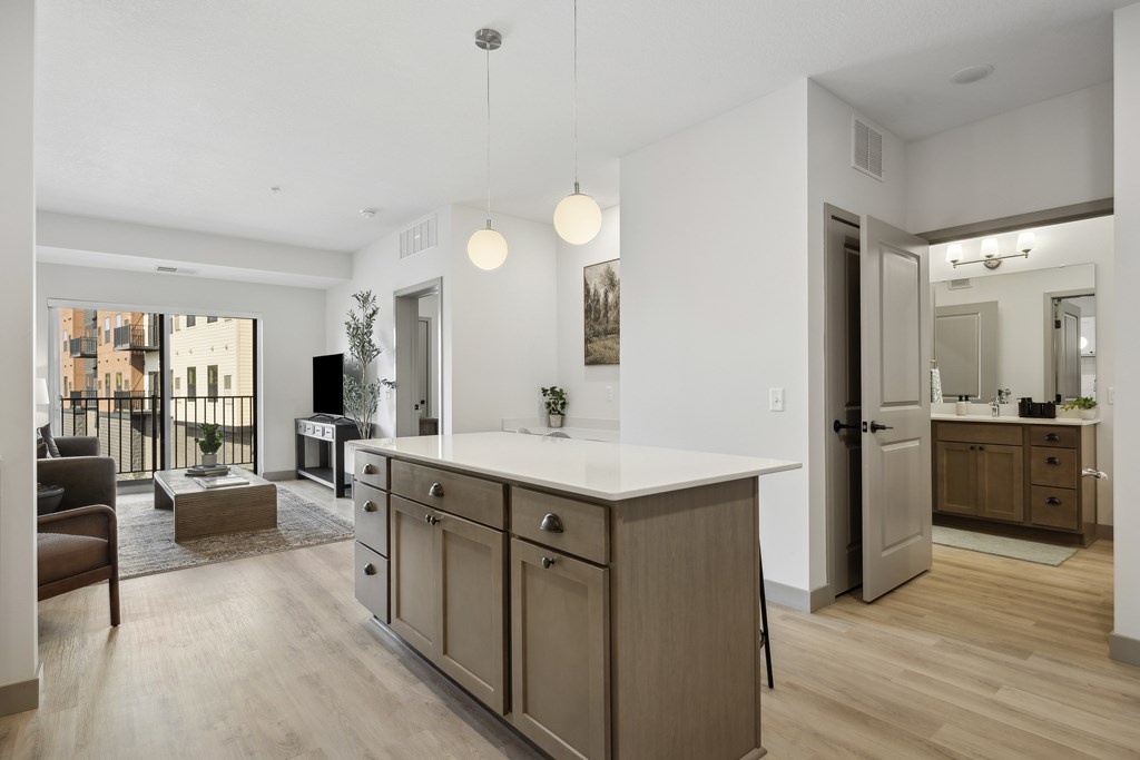 Model apartment at Rowe