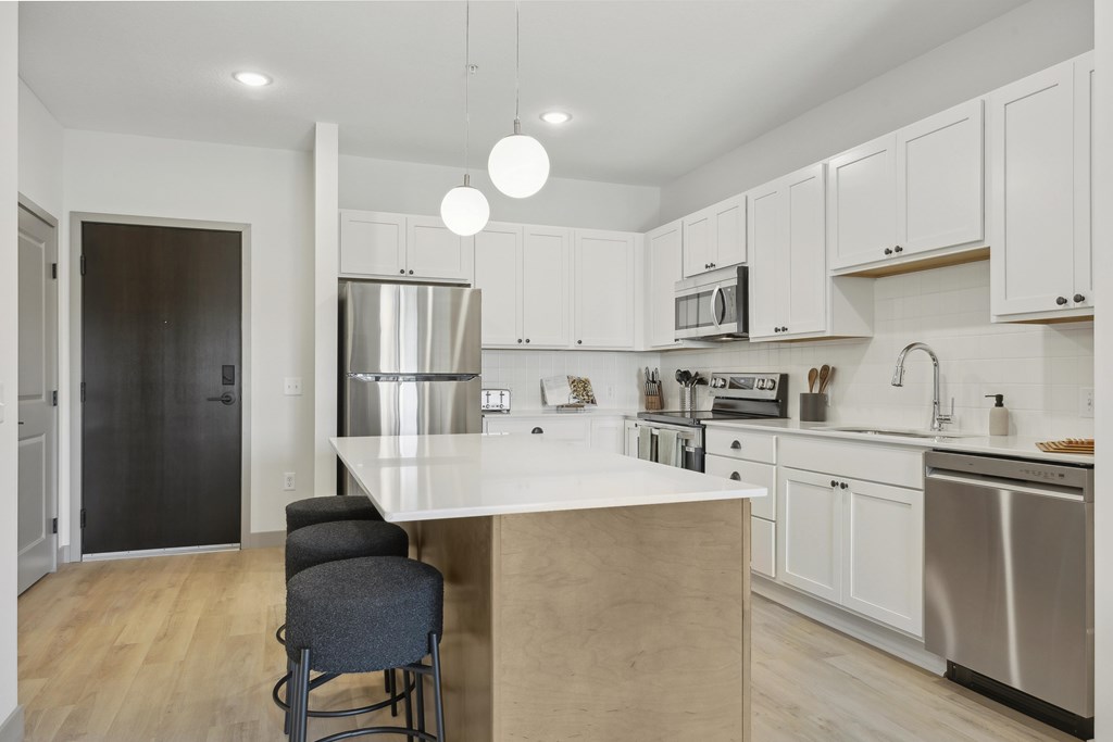 Model apartment kitchen