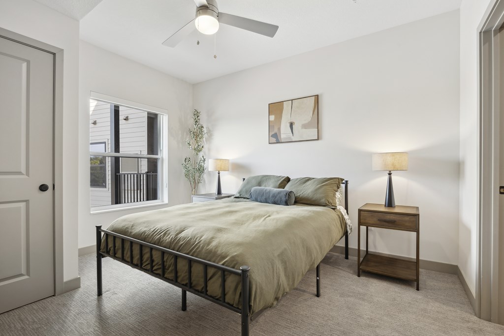 Model bedroom at Rowe