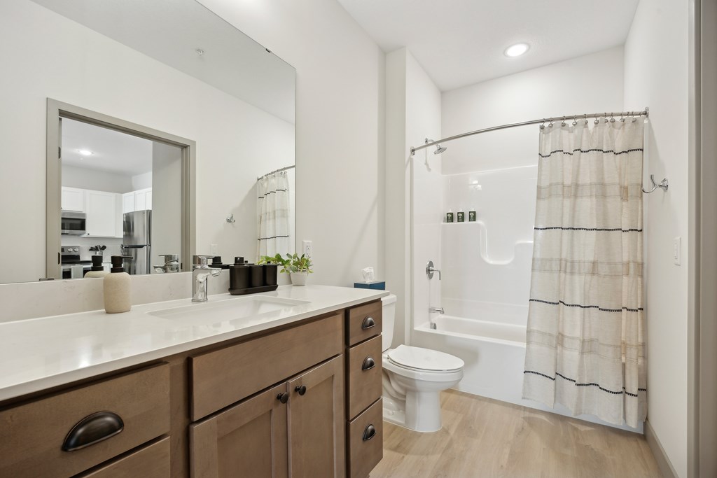 Model bathroom at Rowe