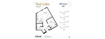 A floor plan at Risor of Maple Grove.