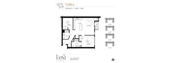 Floor Plan at Lexi Apartments in Blaine, MN.