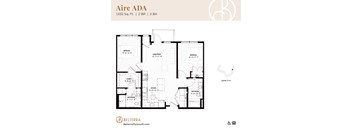 Aire ADA floor plan at Belterra Apartments in Plymouth MN