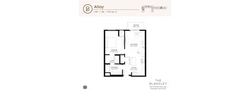 a floor plan of a unit with a bedroom and a bathroom
