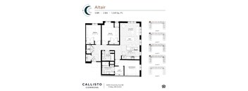 The Altair Floor Plan at Callisto Commons in Fridley, MN.