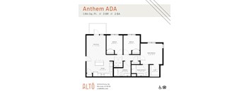 The Anthem ADA floor plan at Alto Apartments in Maricopa, Arizona