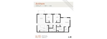 The Anthem floor plan at Alto Apartments in Maricopa, Arizona
