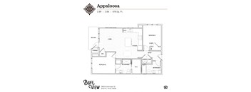 The Appaloosa Floor Plan at Bluff View at Frederick Creek in Boerne, Texas.