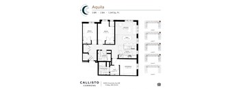 The Aquila Floor Plan at Callisto Commons in Fridley, MN.