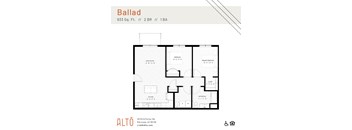The Ballard floor plan at Alto Apartments in Maricopa, Arizona