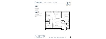 Floor Plan at Carlton Lofts in Clouqet, MN.