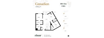 Canadian floor plan at Risor of Bloomington. 
